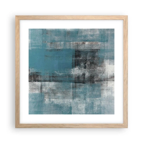 Poster in cornice rovere chiaro - Acqua e aria - 40x40 cm