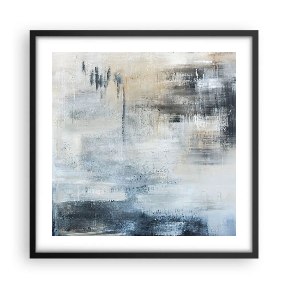 Poster in cornice nera - Coperti dal blu - 50x50 cm
