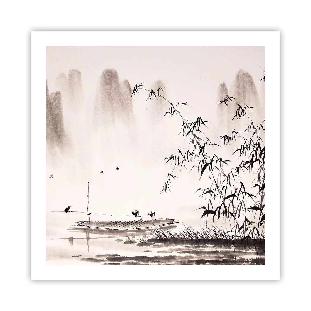 Poster - Il silenzio dei campi di riso - 60x60 cm