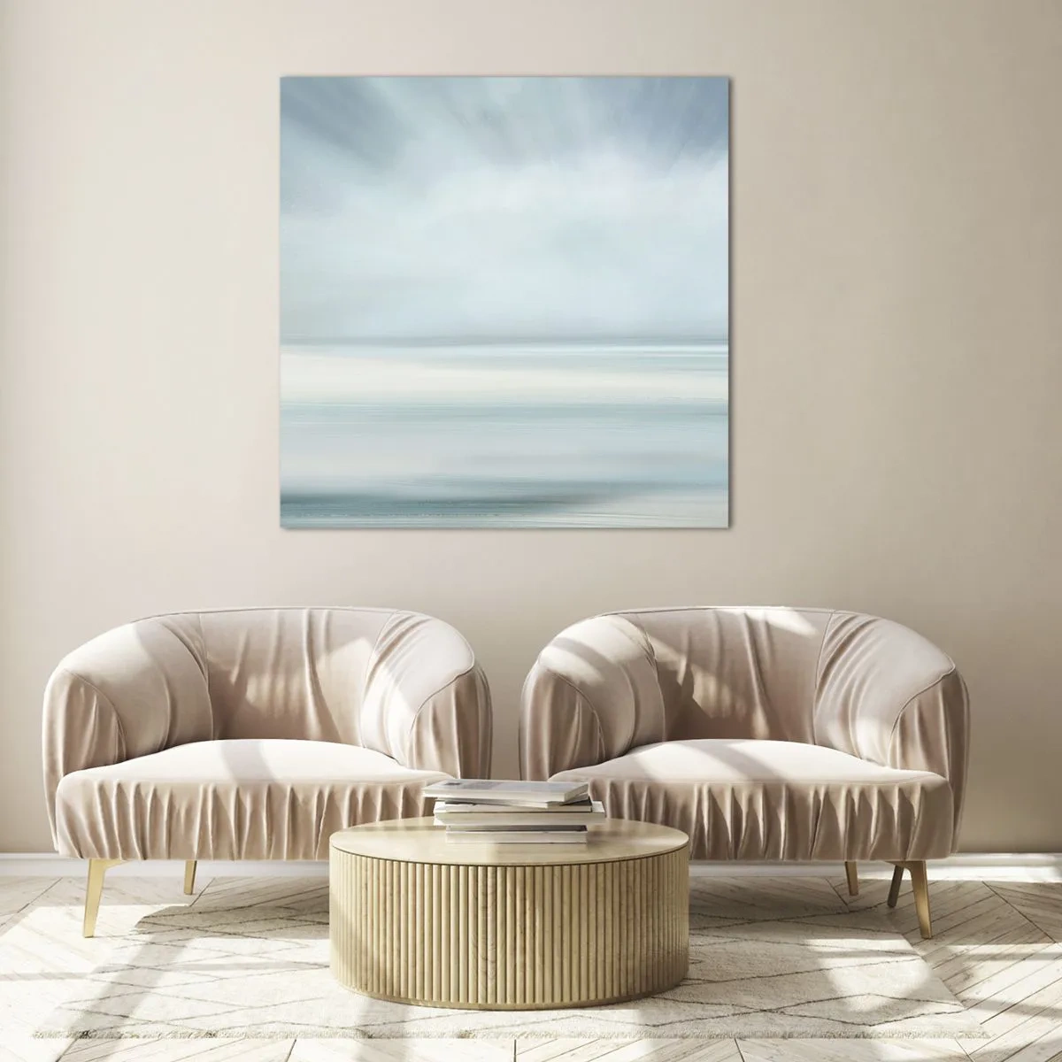 Quadro su vetro - Pace fino all'orizzonte - 30x30 cm