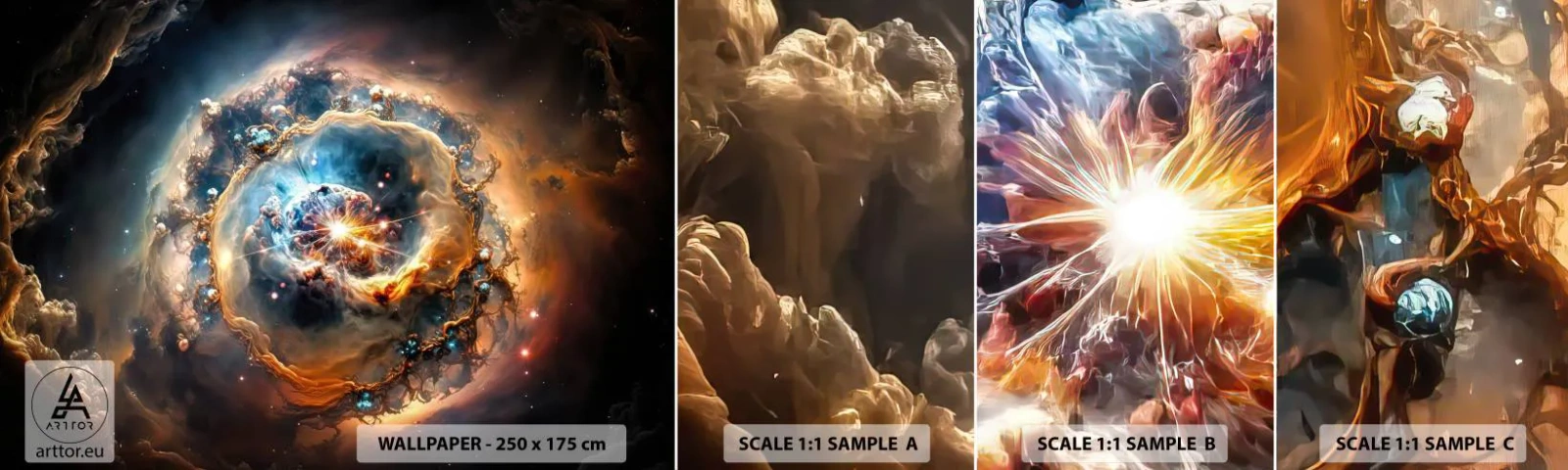 Campione Di Fotomurale Standard Eco - L'inizio - Universo, Cosmo, Galassia - 100x30 cm