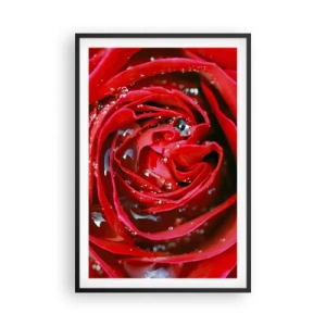 Poster in cornice nera - Nelle gocce della rugiada - 61x91 cm