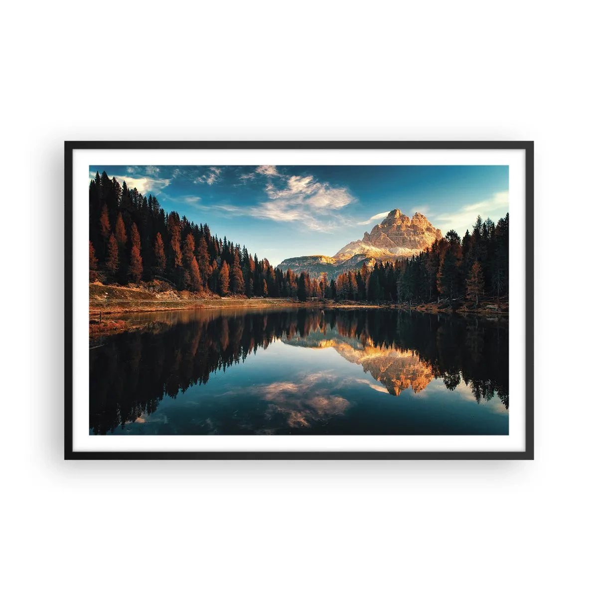 Poster in cornice nera - Paesaggio doppio - 91x61 cm