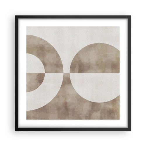 Poster in cornice nera - Analogie e differenze - 50x50 cm