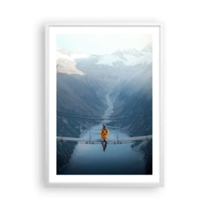 Poster in cornice bianca - Colto in sospeso - 50x70 cm