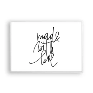 Poster in cornice bianca - La migliore marca - 100x70 cm