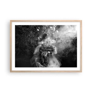 Poster in cornice rovere chiaro - Madre natura stessa - 70x50 cm