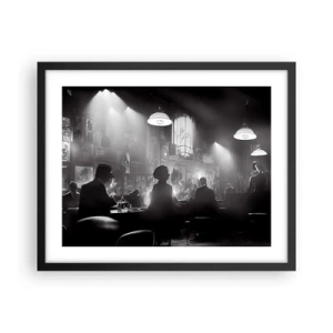 Poster in cornice nera - Nell'atmosfera jazz - 50x40 cm