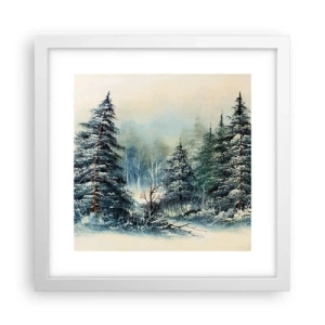 Poster in cornice bianca - Pronti al Natale - 30x30 cm