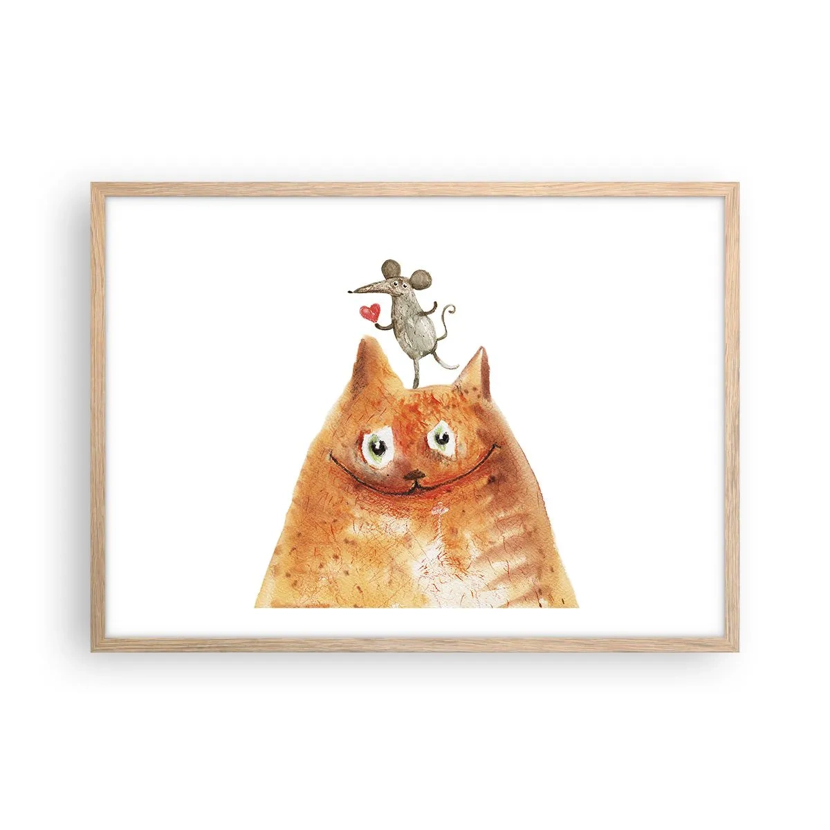 Poster in cornice rovere chiaro - I paradossi dell'amore - 70x50 cm