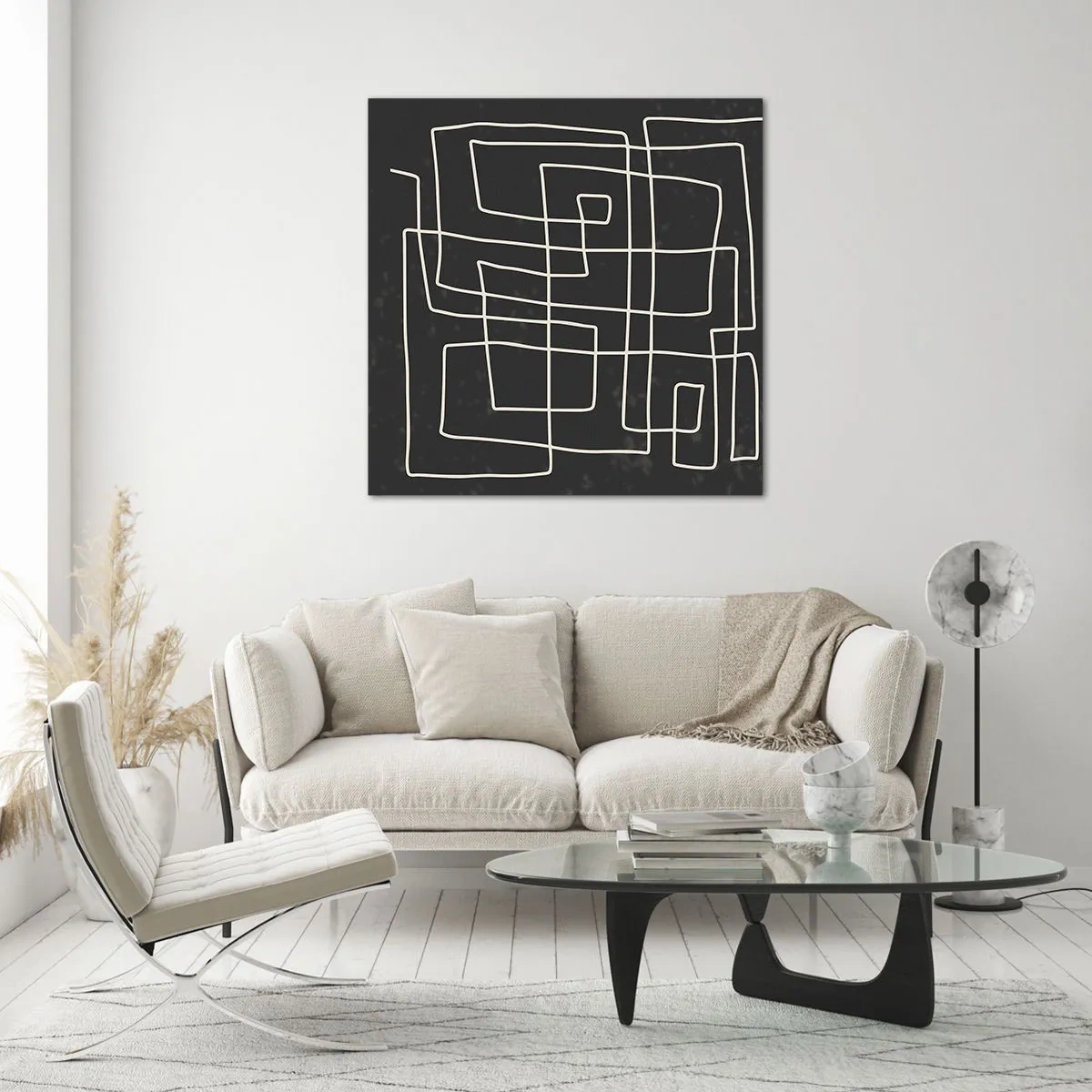 Quadro su vetro - Non è così semplice - 50x50 cm