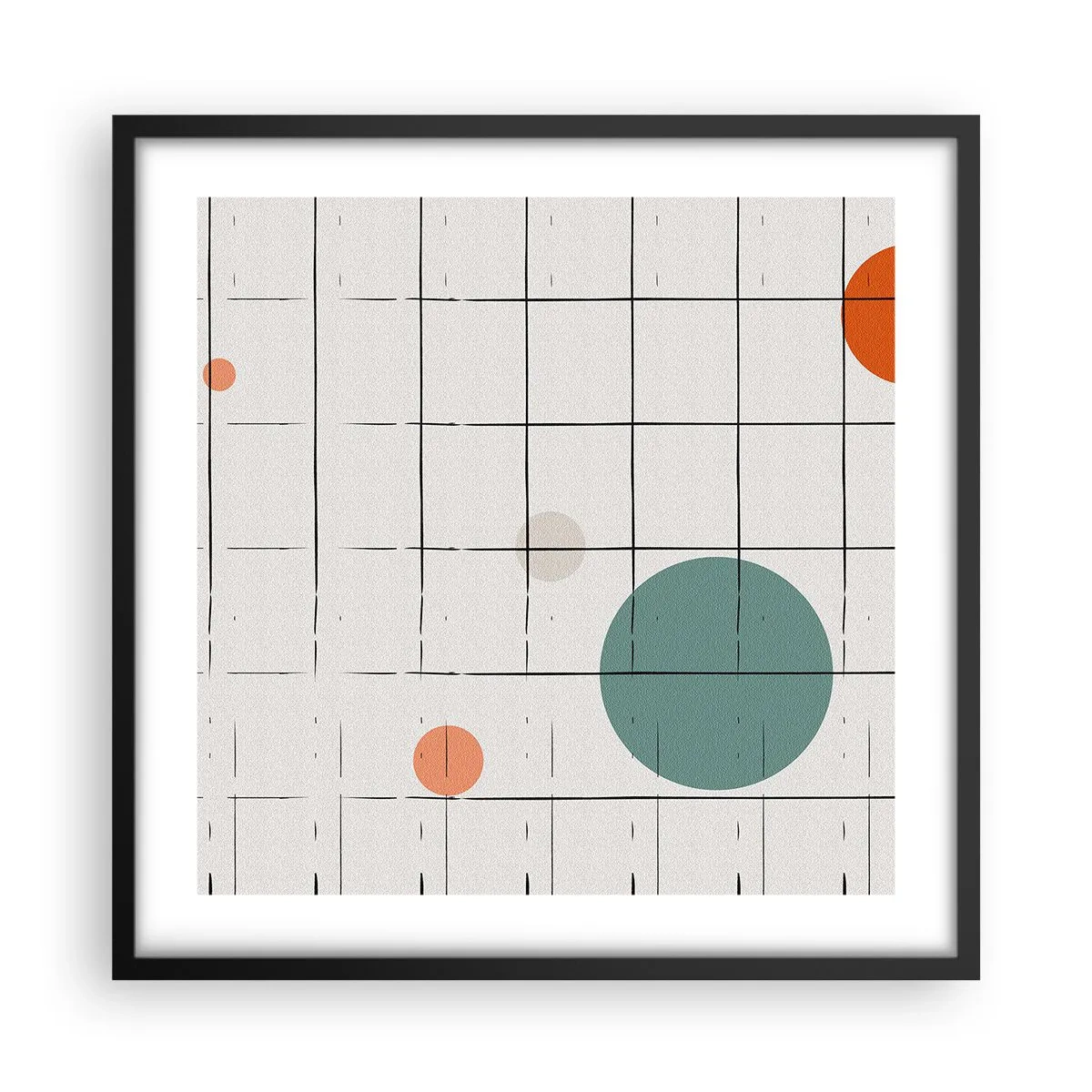 Poster in cornice nera - Prigionieri. Noi o loro? - 50x50 cm