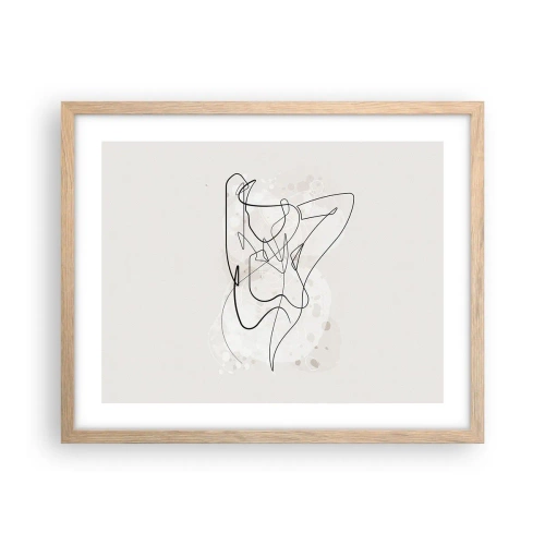 Poster in cornice rovere chiaro - L'arte della seduzione - 50x40 cm