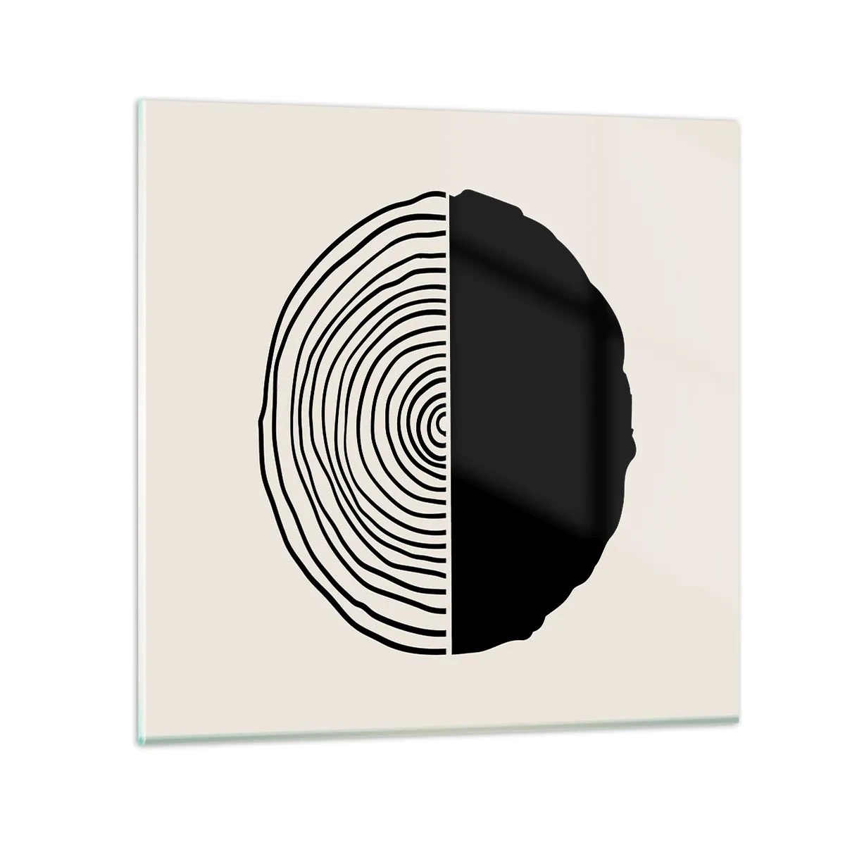 Quadro su vetro - A metà - 60x60 cm