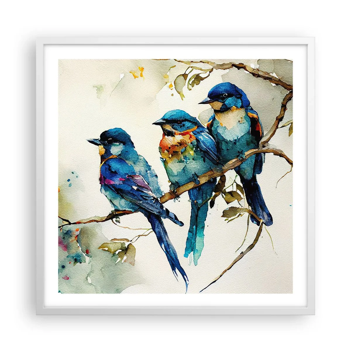 Poster in cornice bianca - Si è offeso? - 60x60 cm