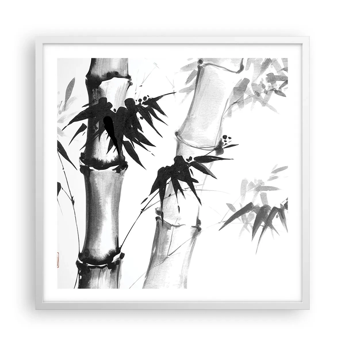 Poster in cornice bianca - Particolare d'oriente - 60x60 cm