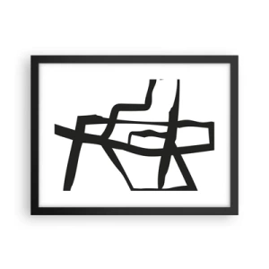 Poster in cornice nera - Struttura bianca e nera - 40x30 cm