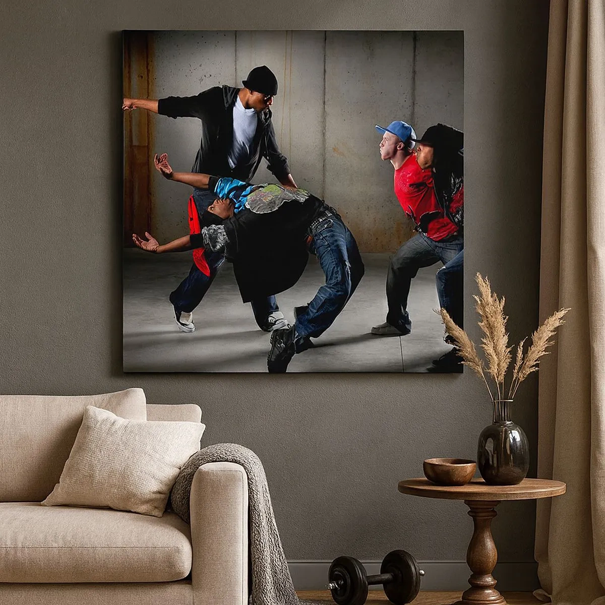 Quadro su tela - Stampe su Tela - Ballare con il vento della strada - 30x30 cm