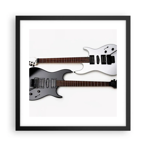 Poster in cornice nera - Armonia delle forme - 40x40 cm