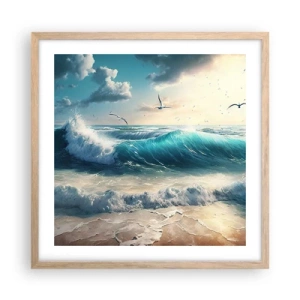 Poster in cornice rovere chiaro - Mormora solo per te - 50x50 cm