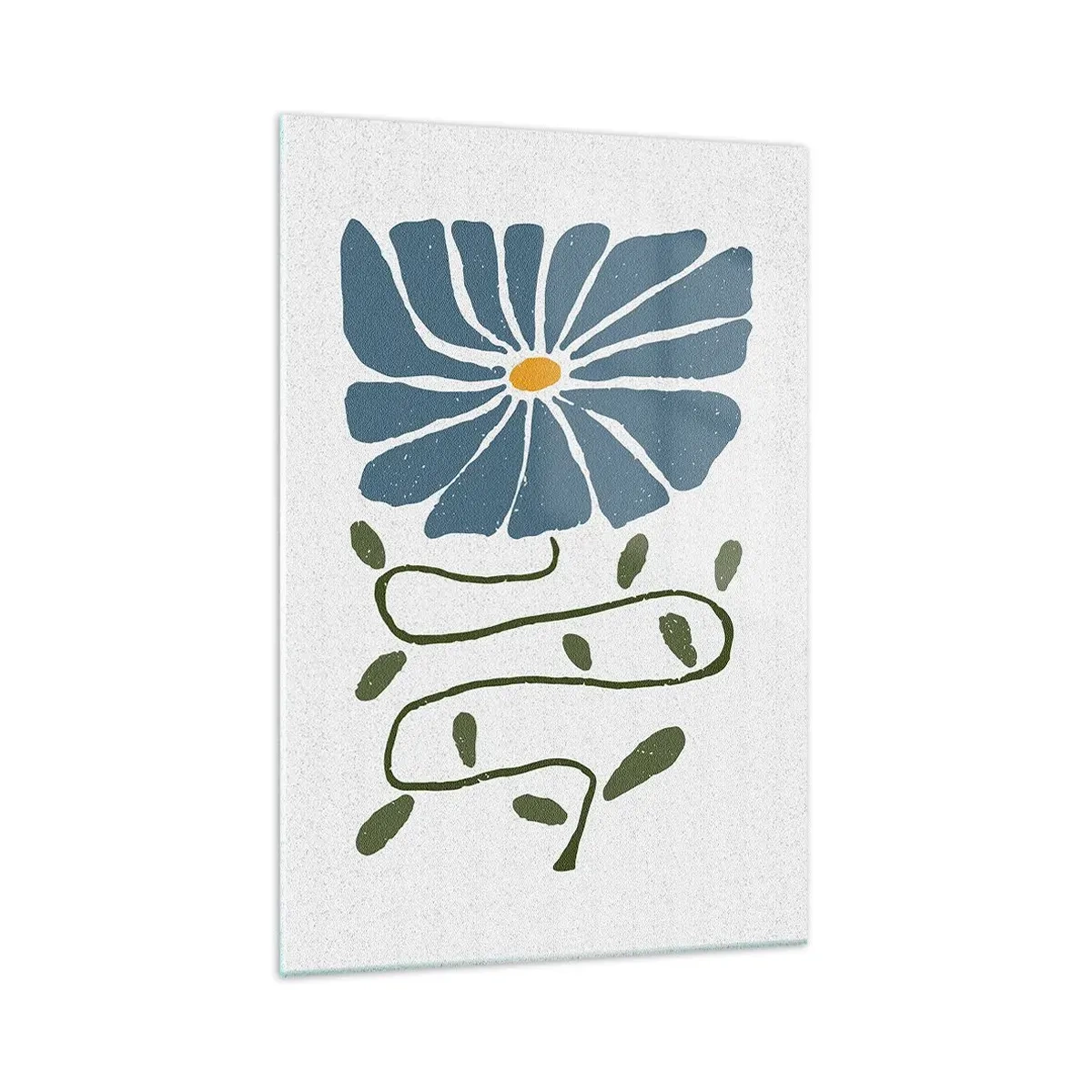 Quadro su vetro - Il ramo del fiore - 70x100 cm