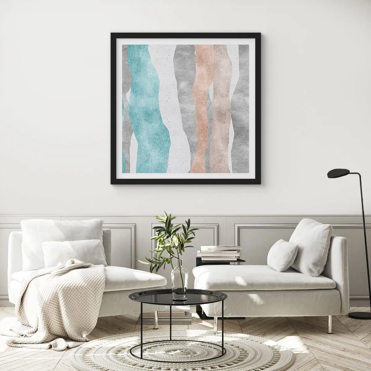 Poster in cornice nera - Studio di prossimità - 40x40 cm