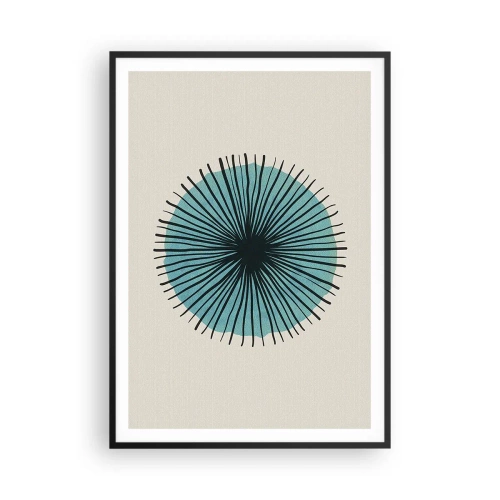 Poster in cornice nera - Radiosamente nel blu - 70x100 cm