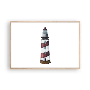 Poster in cornice rovere chiaro - Sempre di guardia - 91x61 cm