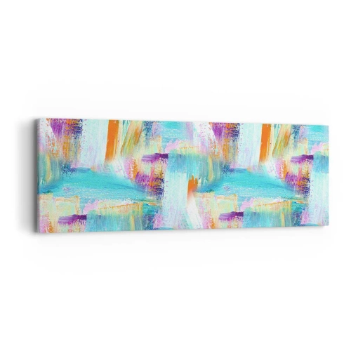 Quadro su tela - Stampe su Tela - Mite intreccio soffuso - 90x30 cm