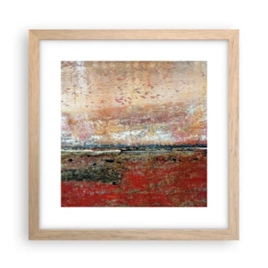 Poster in cornice rovere chiaro - Forse è il mare - 30x30 cm
