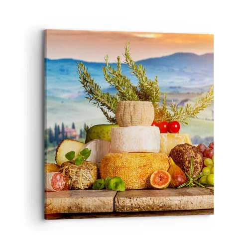 Quadro su tela - Stampe su Tela - La gioia italiana della vita - 70x70 cm