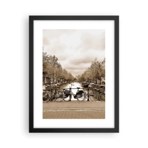 Poster in cornice nera - Atmosfera olandese - 30x40 cm