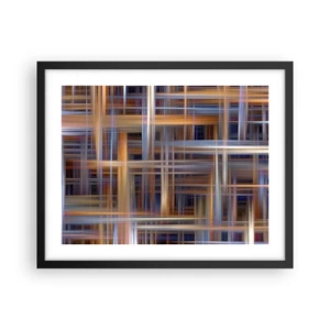 Poster in cornice nera - Tessute con la luce - 50x40 cm