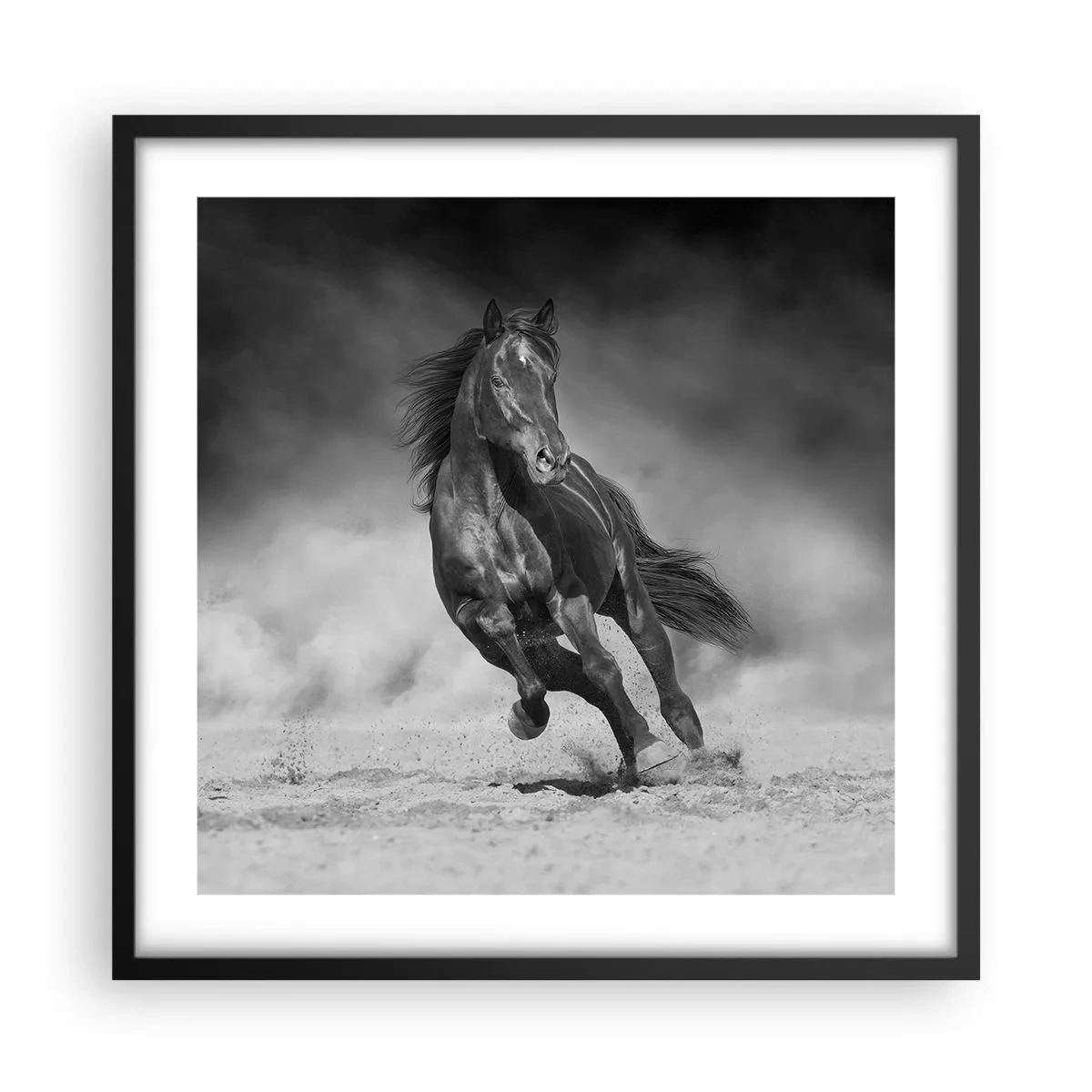 Poster in cornice nera - Degno dell'emiro - 50x50 cm