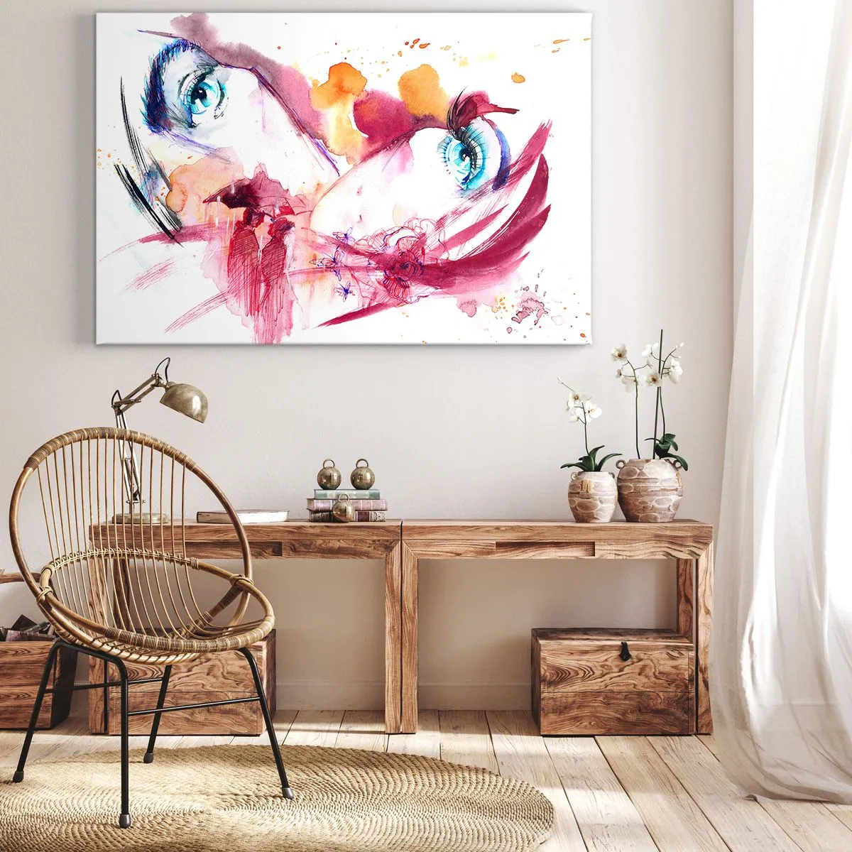 Quadro su tela - Stampe su Tela - Insieme il mondo fiorisce - 70x50 cm