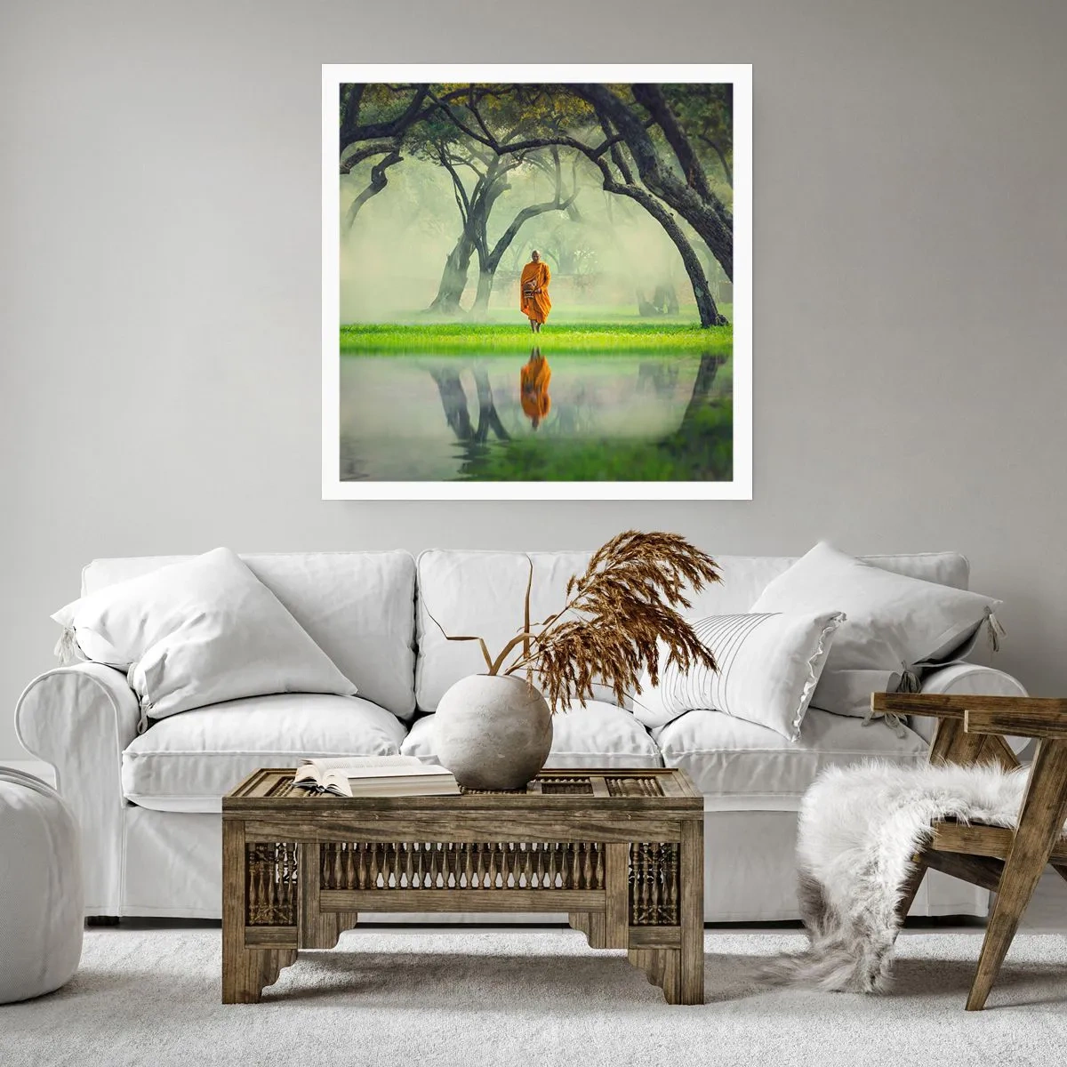 Poster - In cammino verso l'illuminazione - 40x40 cm