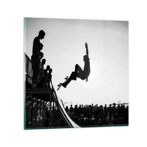 Quadro su vetro - Protagonisti e spettatori - 60x60 cm