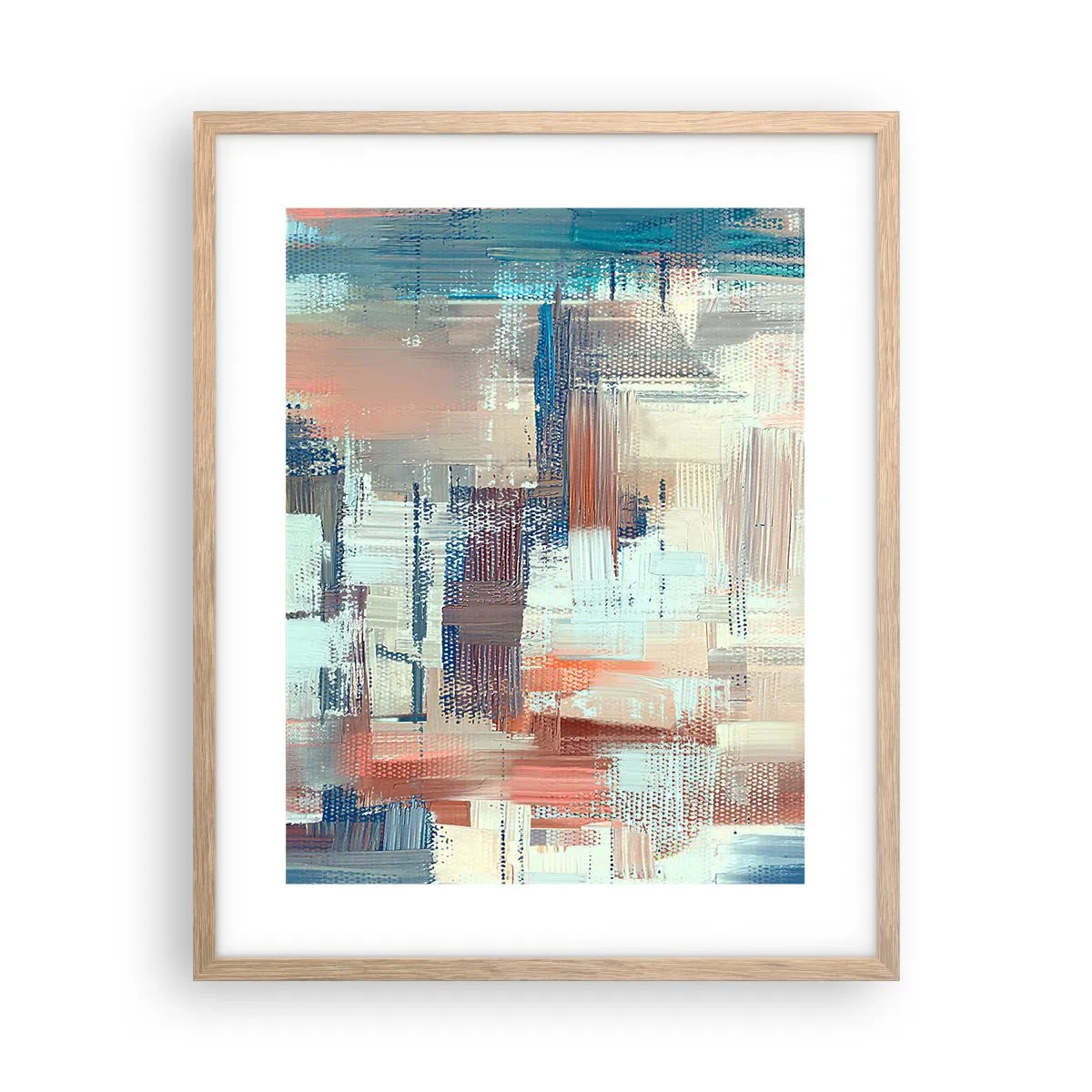 Poster in cornice rovere chiaro - Arrivando alla luce - 40x50 cm