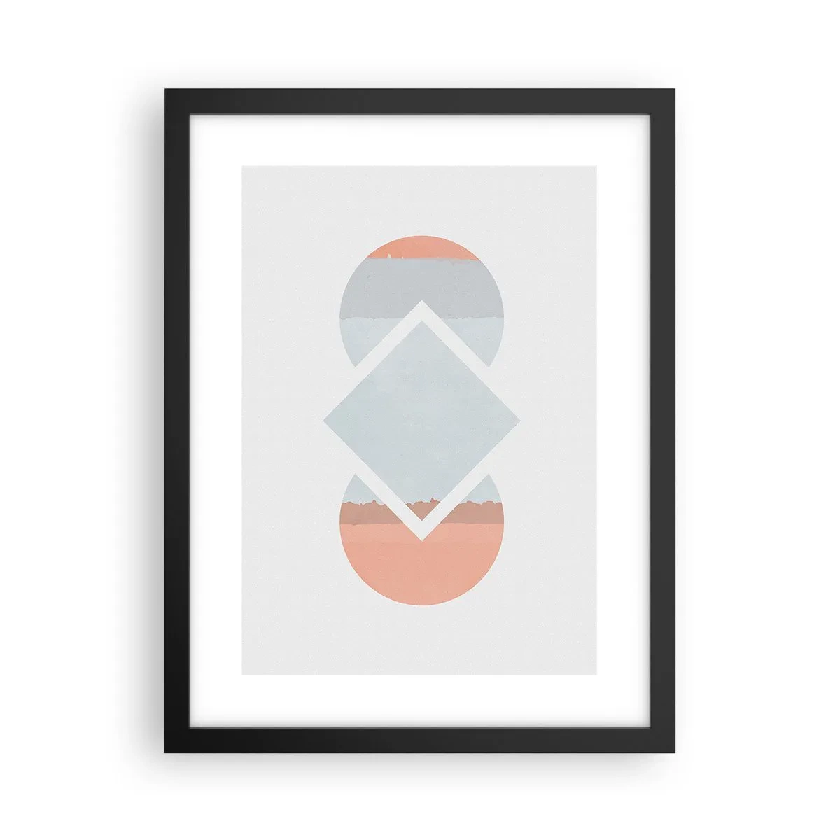 Poster in cornice nera - La situazione è chiara - 30x40 cm