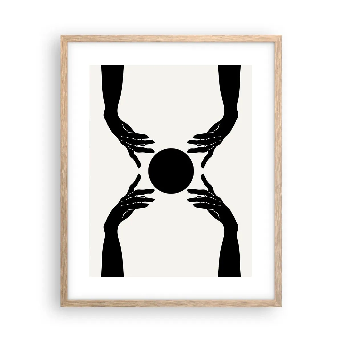 Poster in cornice rovere chiaro - Segno misterioso - 40x50 cm