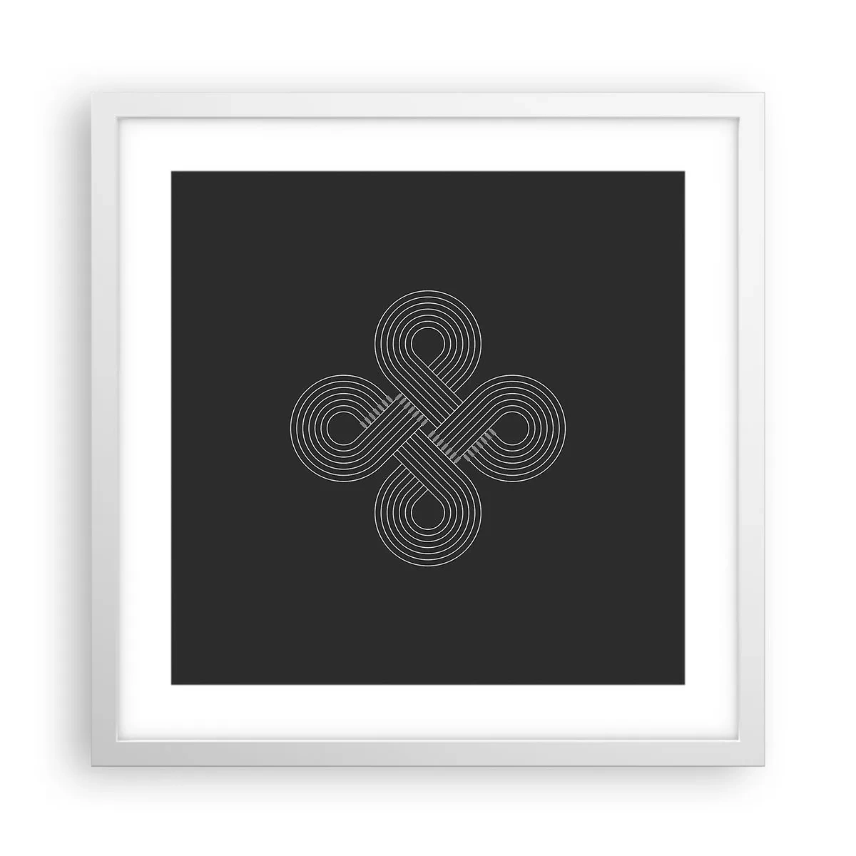 Poster in cornice bianca - Nello spirito celtico - 40x40 cm