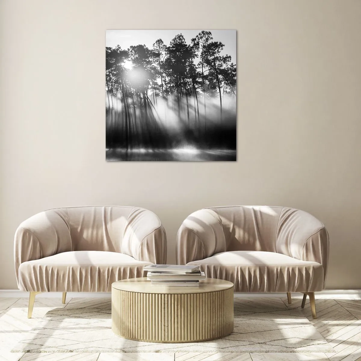 Quadro su vetro - Sole irrefrenabile - 50x50 cm