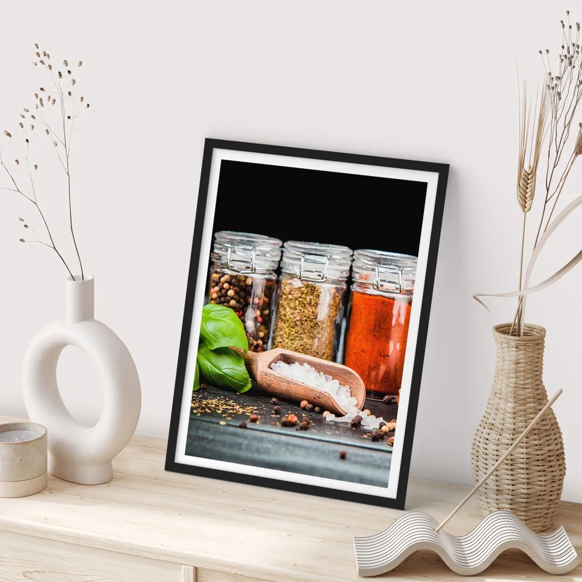 Poster in cornice nera - Perché la vita abbia sapore - 40x50 cm