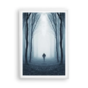 Poster in cornice bianca - E tutto è semplice e chiaro - 70x100 cm