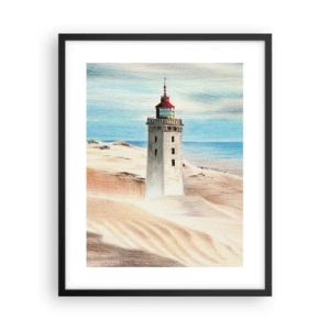 Poster in cornice nera - Sempre guardando il mare - 40x50 cm