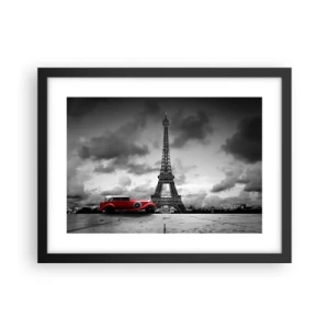 Poster in cornice nera - Non molto tempo fa a Parigi - 40x30 cm