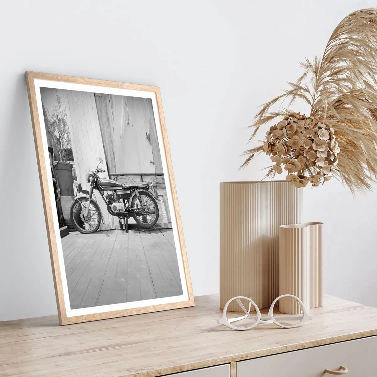 Poster in cornice rovere chiaro - La classicità sopra a tutto - 50x70 cm