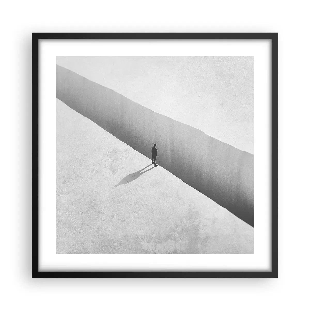 Poster in cornice nera - Un obiettivo chiaro - 50x50 cm