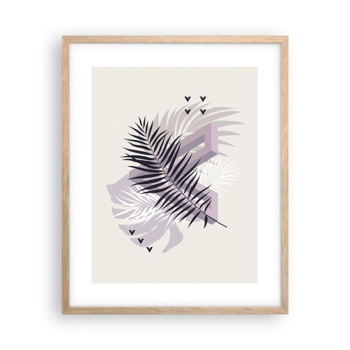 Poster in cornice rovere chiaro - L'ombra dell'ombra - 40x50 cm