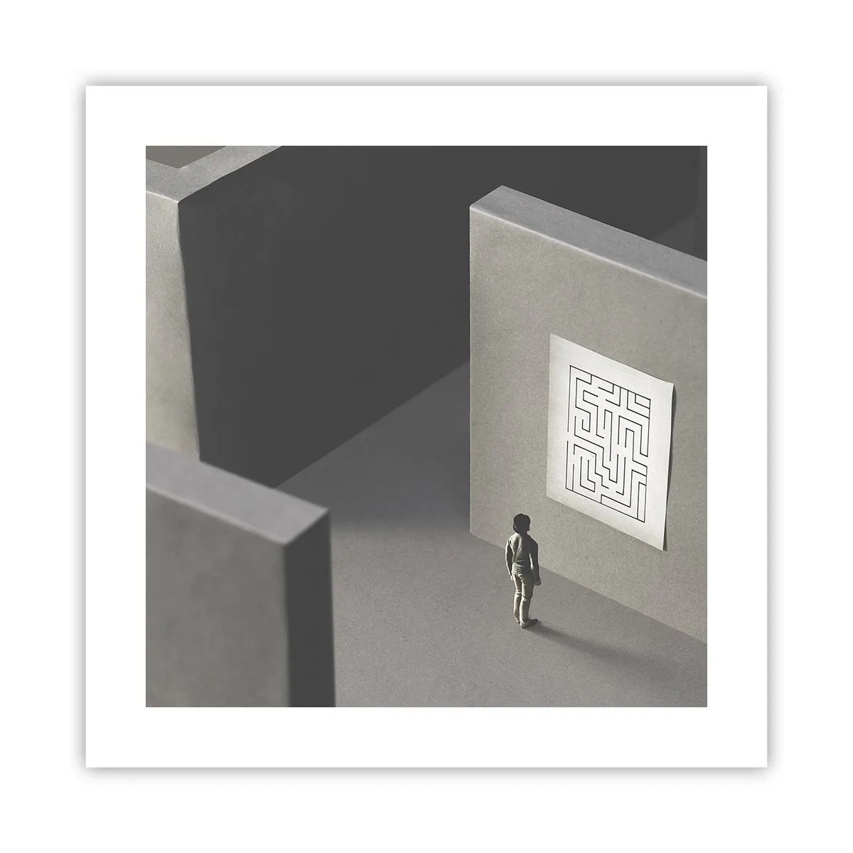 Poster - Ma dove mi trovo? - 40x40 cm